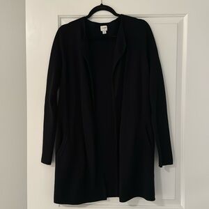 J.Crew collarless long sweater blazer